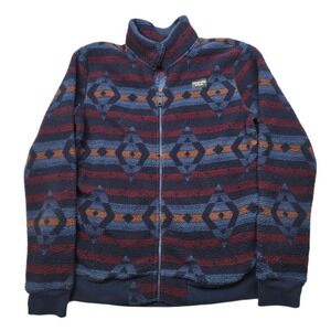 Abercrombie Southwestern Fleece‎ Jacket Boys Girls Size 15 16 Geometric Aztec